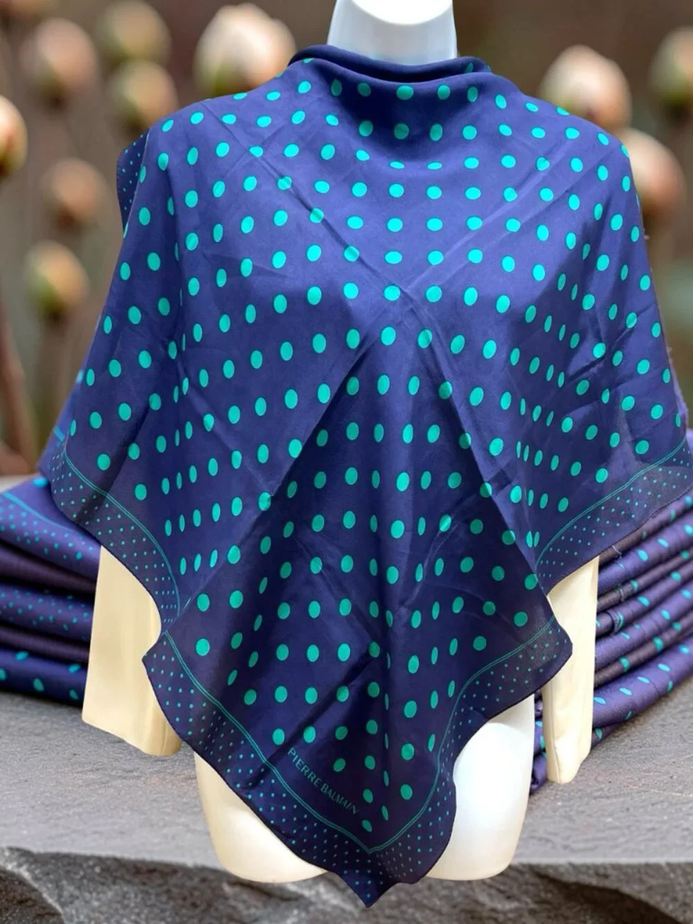 Pierre Balmain 100% Silk Scarf 26